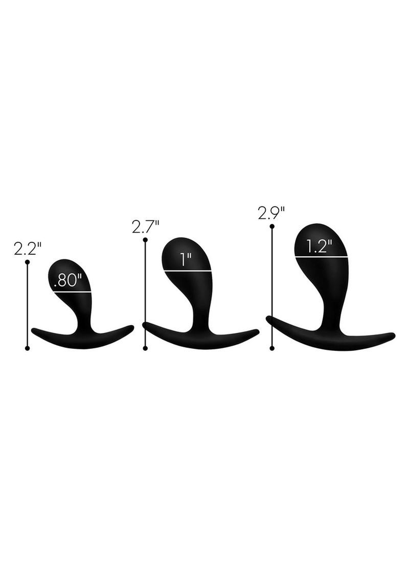 Load image into Gallery viewer, Master Series Dark Droplets Curved Anal Trainer
