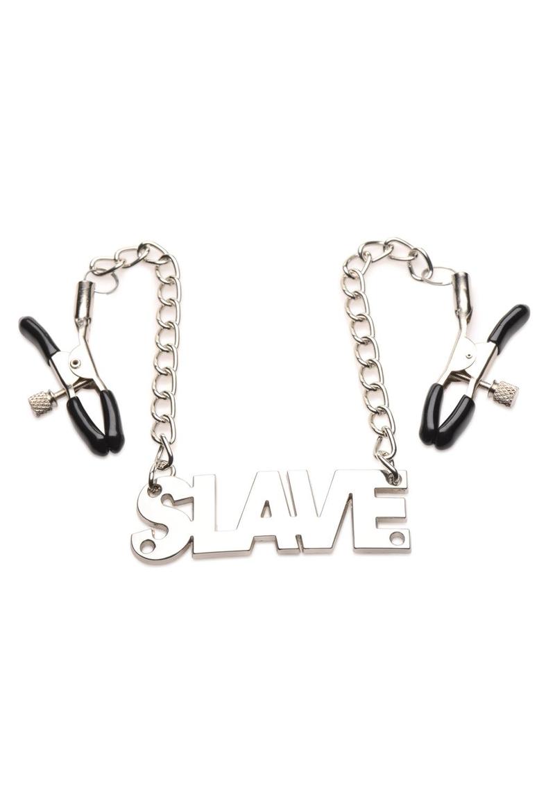 Load image into Gallery viewer, Master Series Enslaved Slave Chain Nipple Clamps
