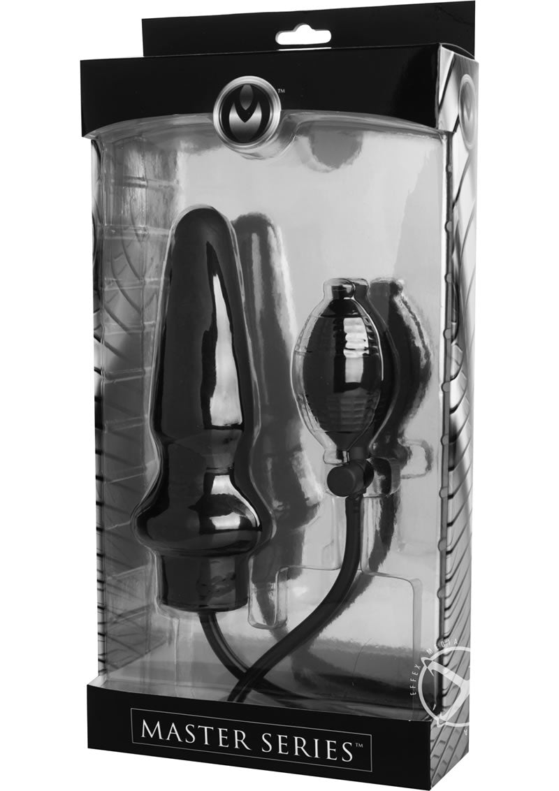 Load image into Gallery viewer, Master Series Expand XL Inflatable Anal Plug - Black - XLarge
