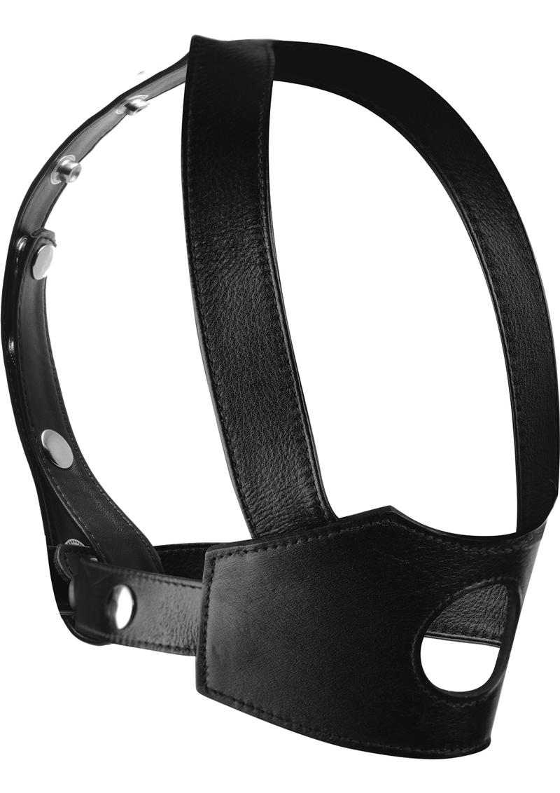 Load image into Gallery viewer, Master Series Face Fuk II Dildo Face Harness - Black
