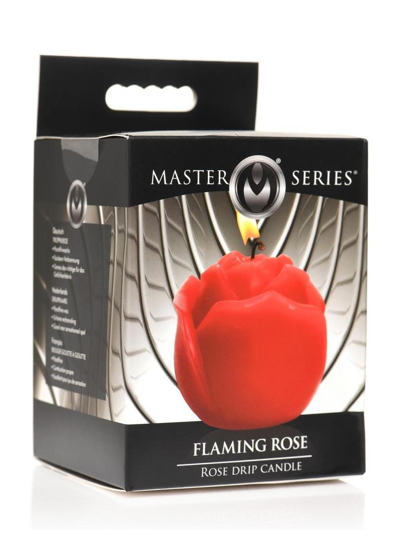 Load image into Gallery viewer, Master Series Flaming Rose Rose Drip Candle - Red
