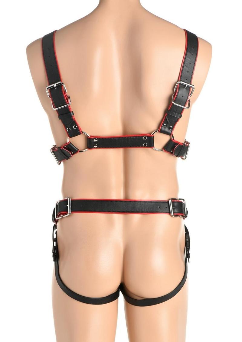 Load image into Gallery viewer, Master Series Heather's Harness Male Body Harness
