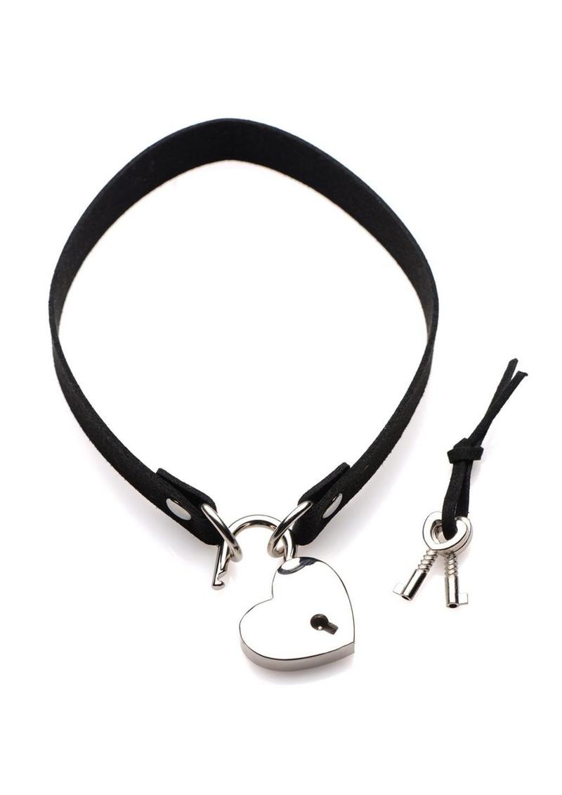 Load image into Gallery viewer, Master Series Lock-It Heart Lock and Key Choker
