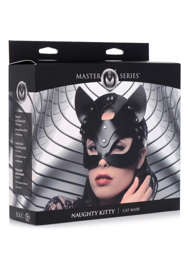 Load image into Gallery viewer, Master Series Naughty Kitty Mask - Black
