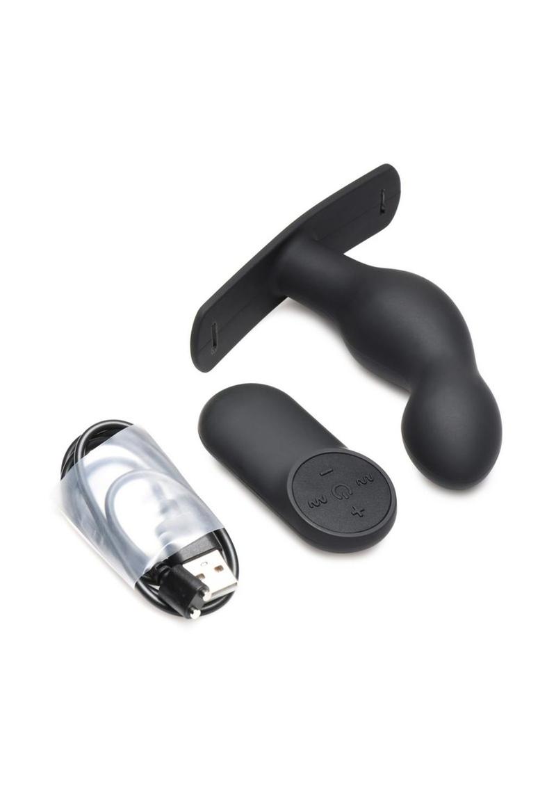 Load image into Gallery viewer, Master Series P-Spot Plugger 28x Rechargeable Silicone Prostate Plug with Harness and Remote Control
