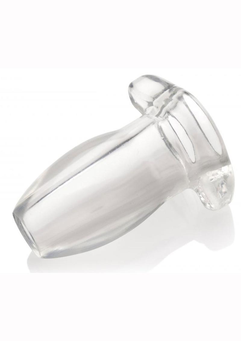 Load image into Gallery viewer, Master Series Peephole Clear Hollow Anal Plug - Clear - Small
