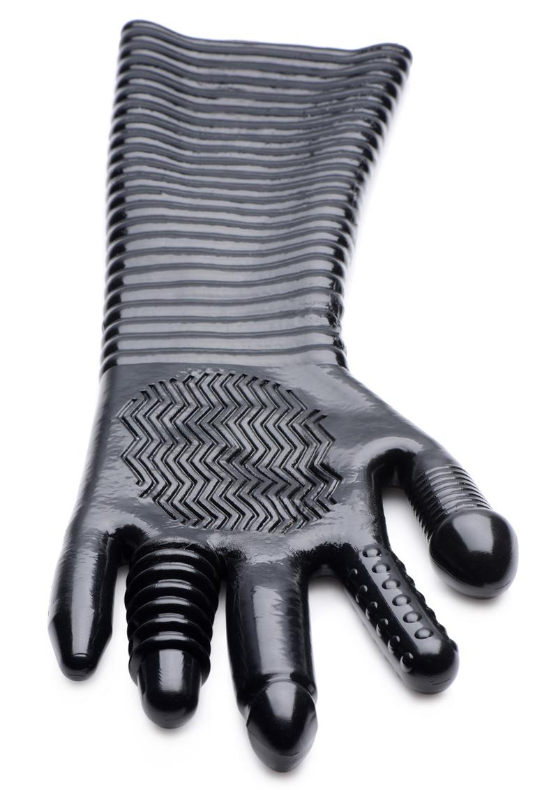 Load image into Gallery viewer, Master Series Pleasure Fister Textured Glove - Black
