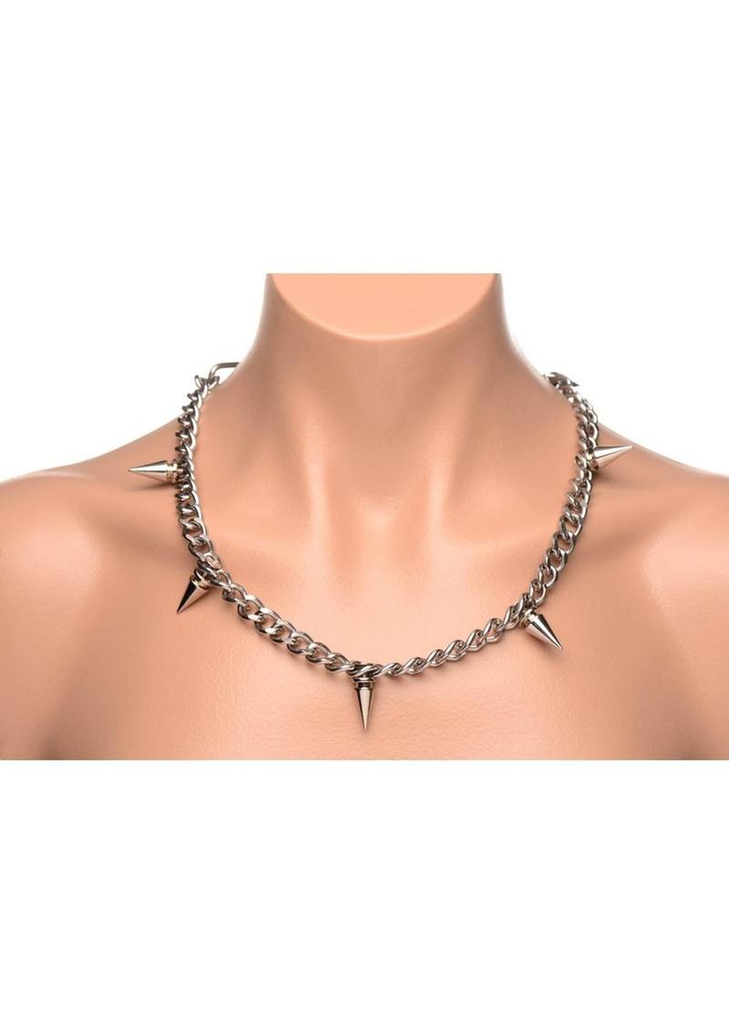 Load image into Gallery viewer, Master Series Punk Spiked Necklace
