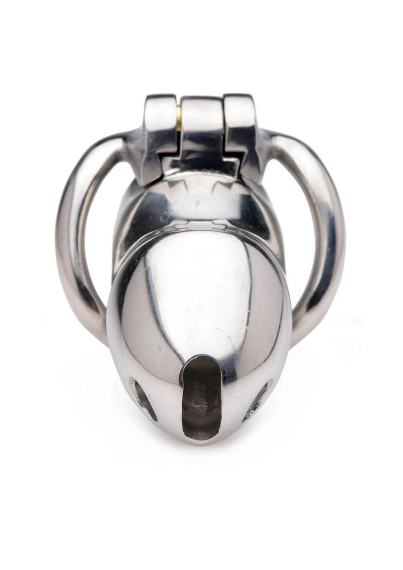 Load image into Gallery viewer, Master Series Rikers 24-7 Stainless Steel Locking Chastity Cage
