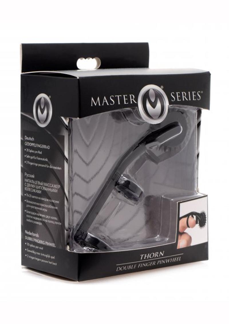 Load image into Gallery viewer, Master Series Thorn Double Finger Pinwheel - Black
