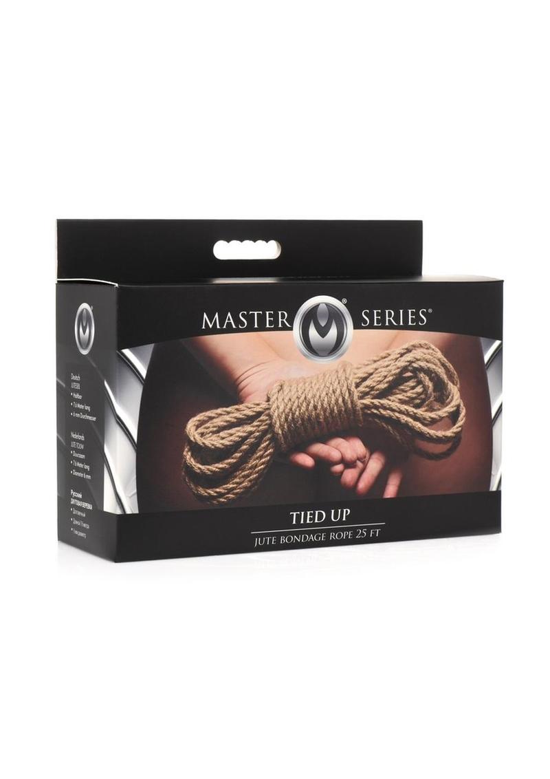 Load image into Gallery viewer, Master Series Tied Up Jute Bondage Rope - Tan - 25ft
