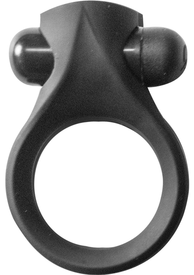 Load image into Gallery viewer, Maxx Gear Teaser Ring Silicone Vibrating Cock Ring - Black
