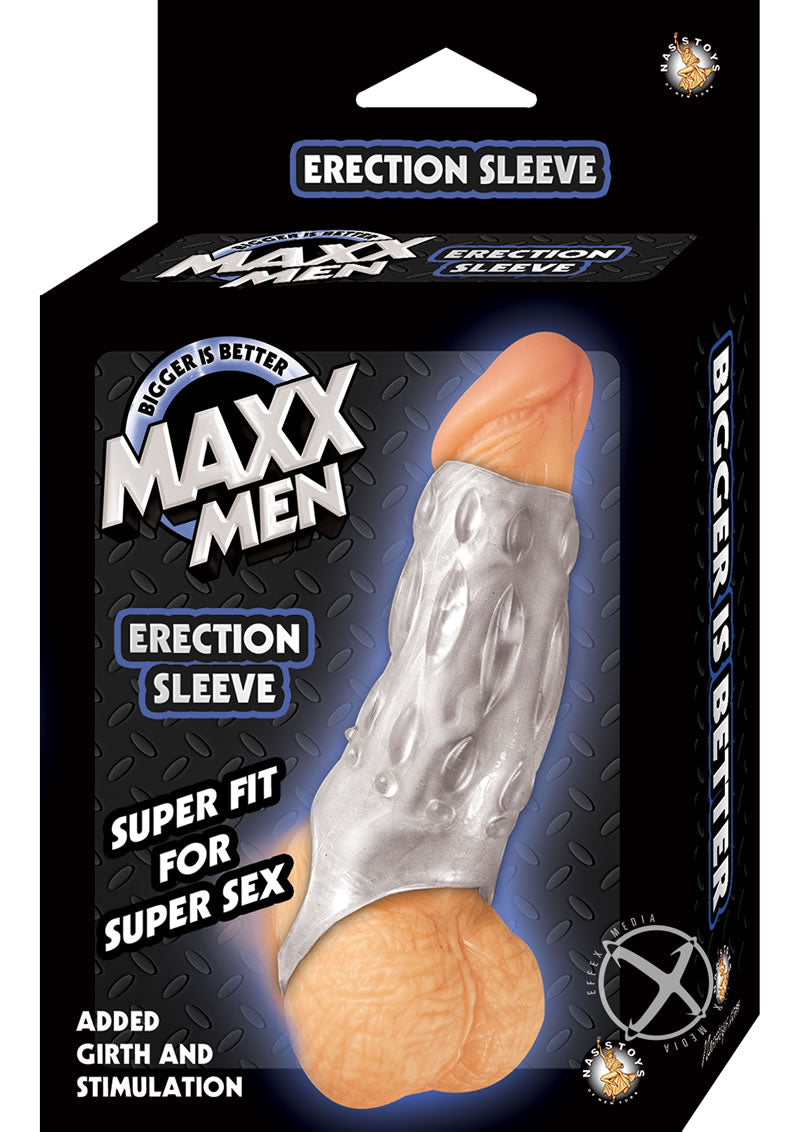 Load image into Gallery viewer, Maxx Men Erection Sleeve Cock Ring - Clear
