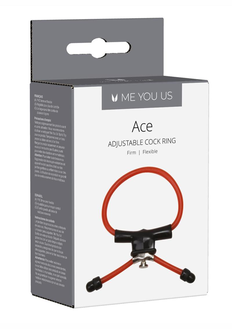 Load image into Gallery viewer, ME YOU US Ace Adjustable Cock Ring - Red
