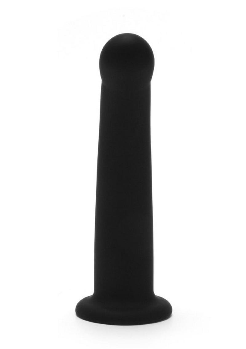 Load image into Gallery viewer, ME YOU US Black Curved Silicone Dildo - Black - 6in
