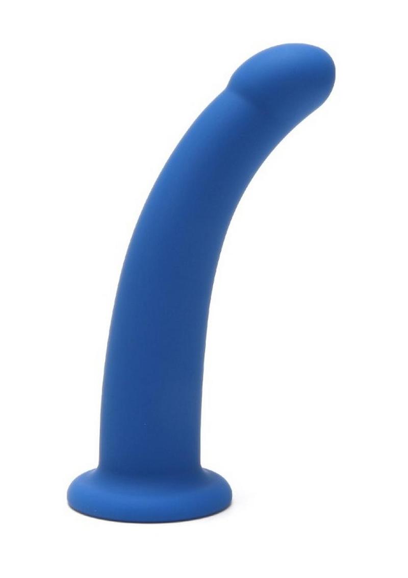 Load image into Gallery viewer, ME YOU US Blue Curved Silicone Dildo
