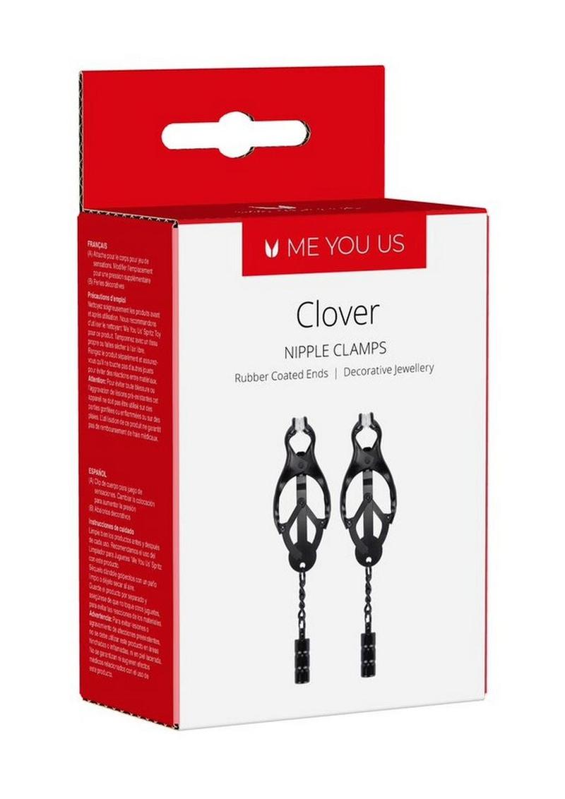 Load image into Gallery viewer, ME YOU US Clover Nipple Clamp - Black
