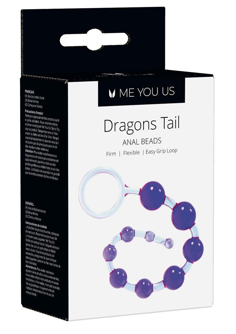 Load image into Gallery viewer, ME YOU US Dragons Tail Anal Beads - Purple/Violet
