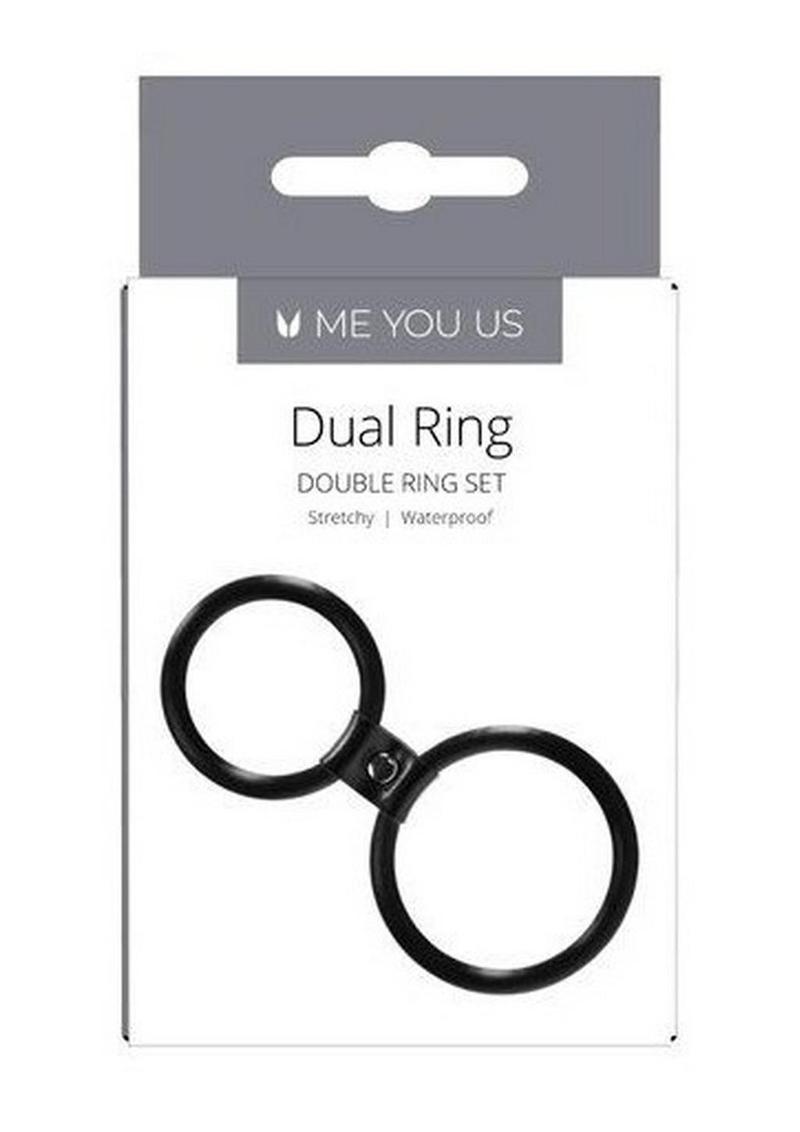 Load image into Gallery viewer, ME YOU US Dual Ring Silicone Cock Ring
