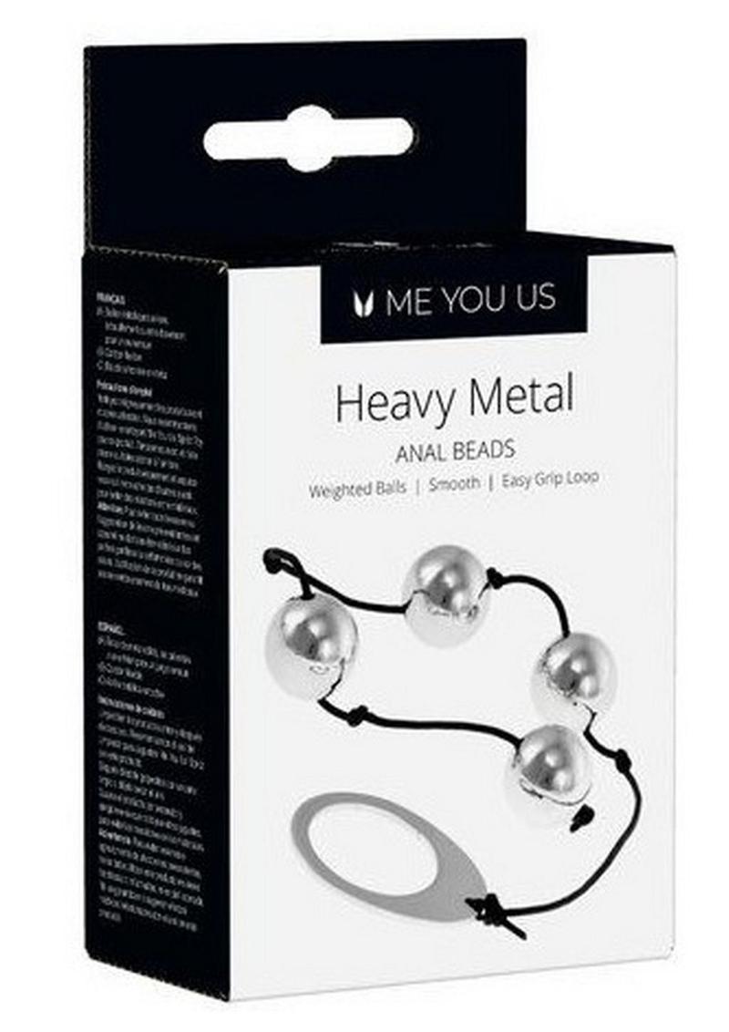 Load image into Gallery viewer, ME YOU US Heavy Metal Anal Beads - Metal/Silver
