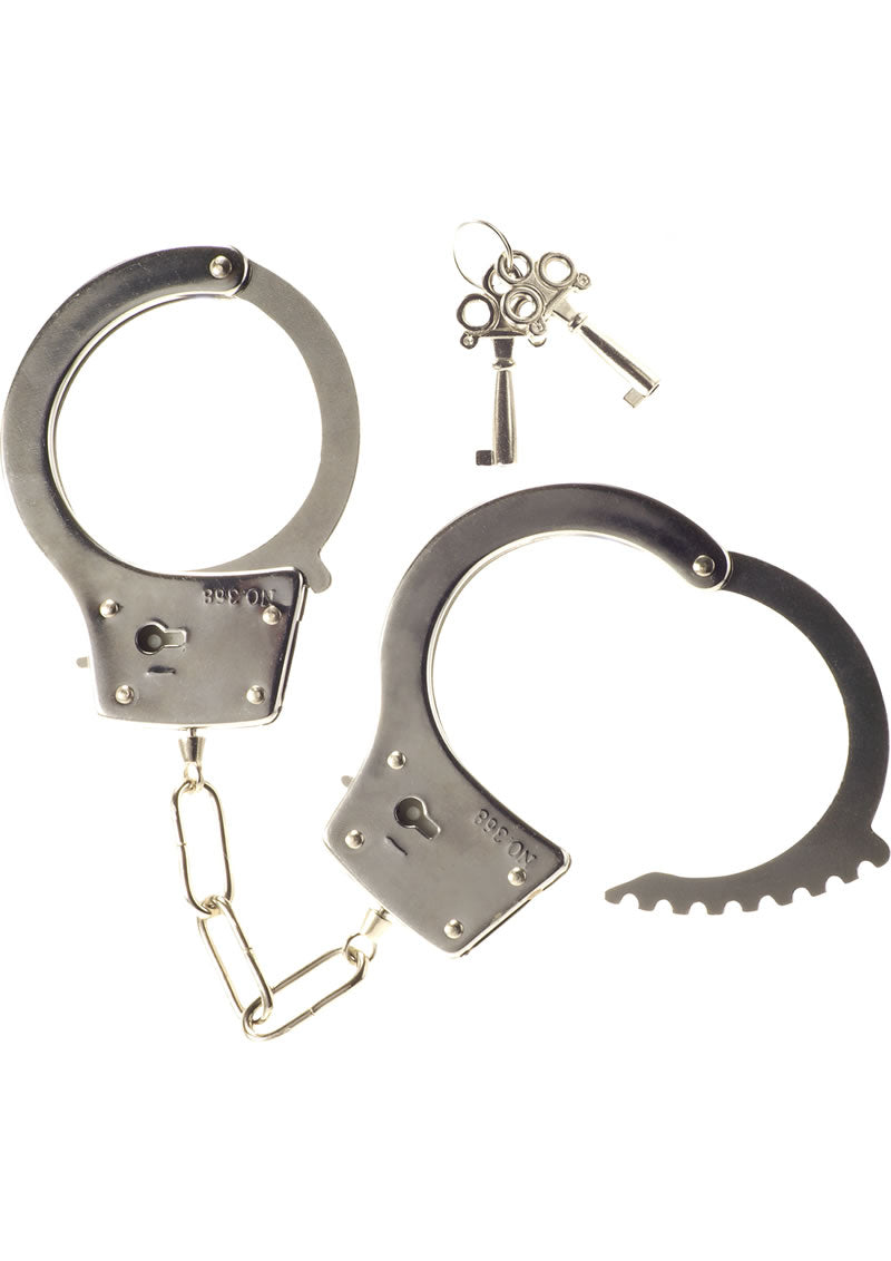 Load image into Gallery viewer, ME YOU US Heavy Metal Handcuffs - Metal/Silver
