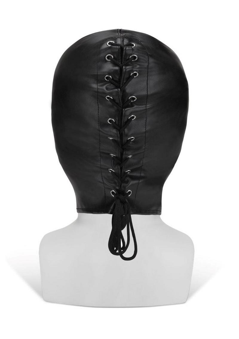 Load image into Gallery viewer, ME YOU US Hood with Eyes Pu Leather Bondage Hood
