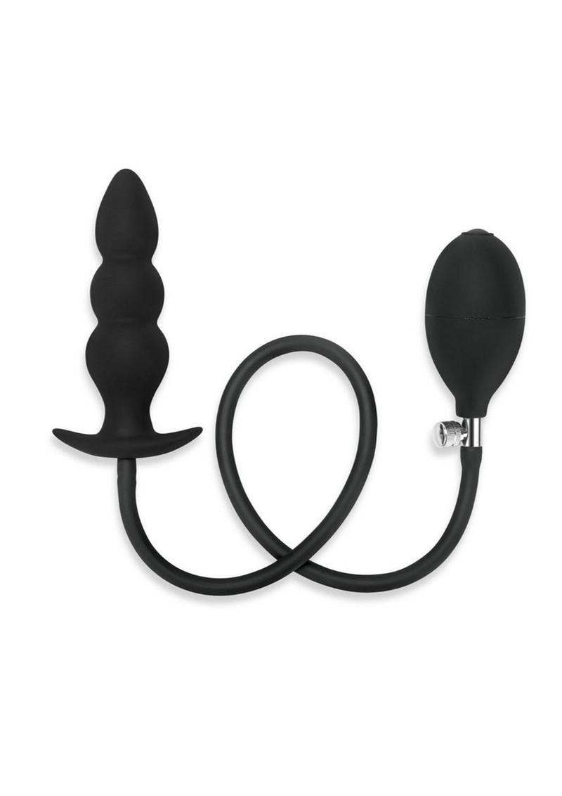 Load image into Gallery viewer, ME YOU US Inflatable Silicone Anal Beaded Plug - Black
