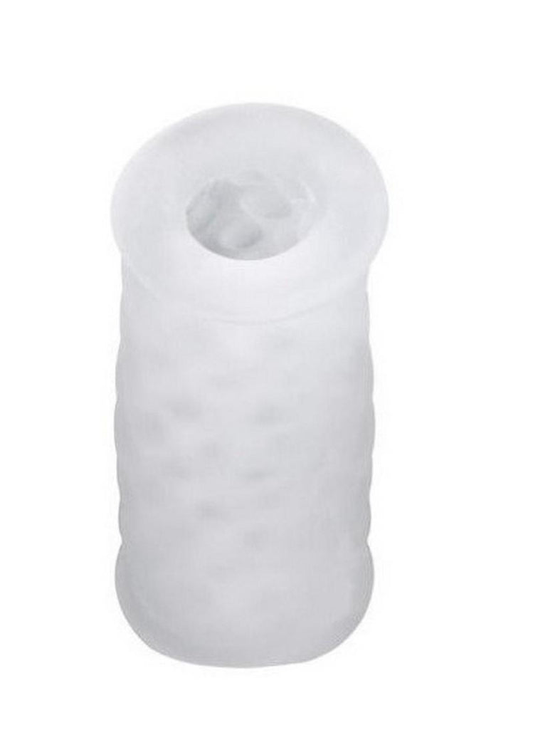 ME YOU US Knobbly Dual End Stroker - Clear/Frost