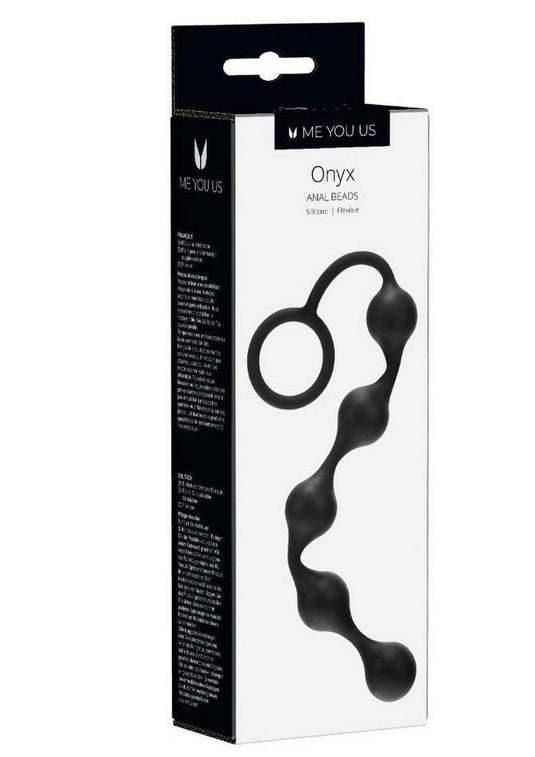 ME YOU US Onyx Silicone Anal Beads - Black