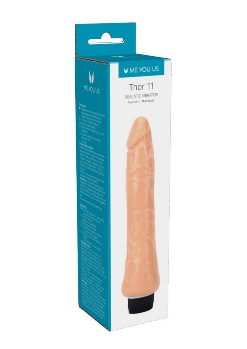 Load image into Gallery viewer, ME YOU US Thor 11 Realistic Vibrator - Vanilla - 11in
