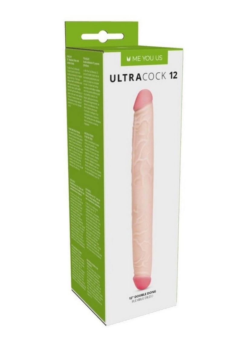 Load image into Gallery viewer, ME YOU US Ultra Cock 12 Double Dong Flexible Dildo - Vanilla - 12in
