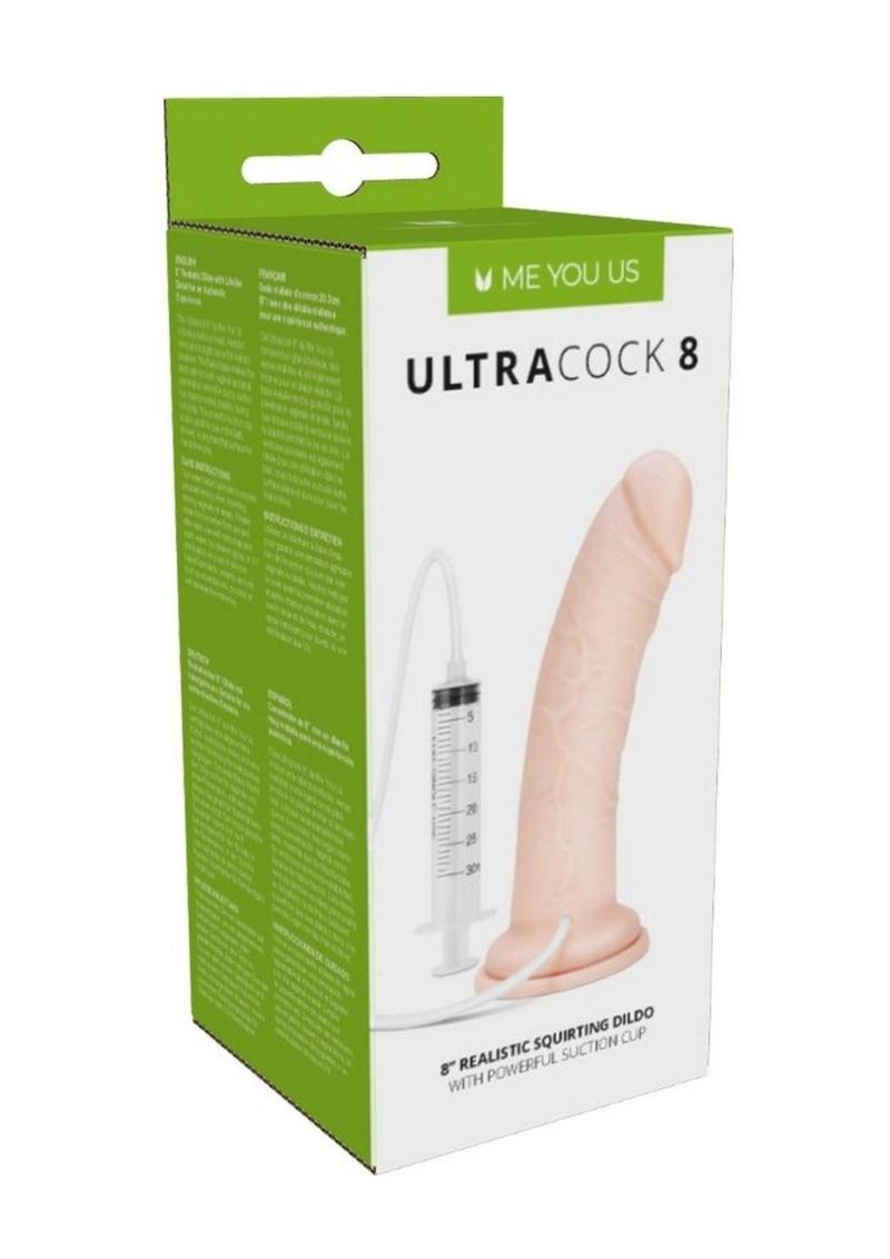 Load image into Gallery viewer, ME YOU US Ultra Cock 8 Realistic Squirting Dildo - Vanilla - 8in
