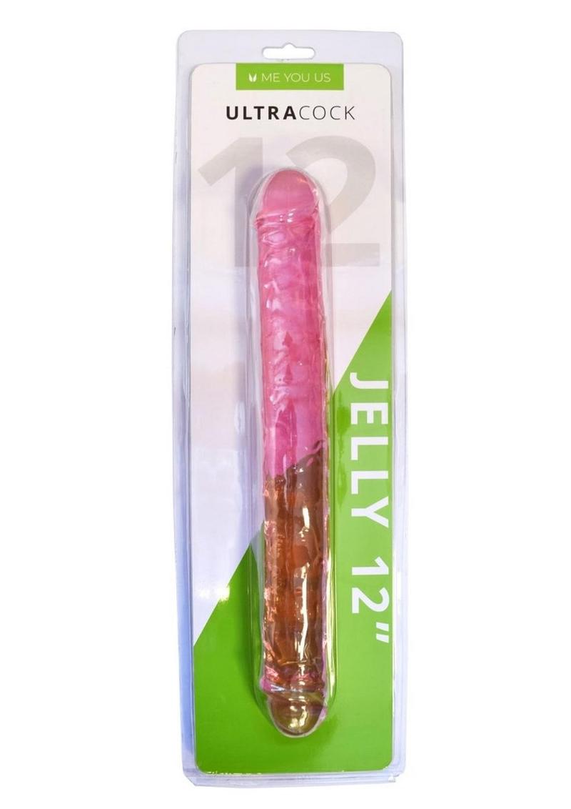 Load image into Gallery viewer, ME YOU US Ultracock Jelly Double Ender - Pink - 12in
