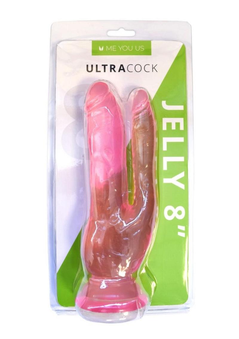 Load image into Gallery viewer, ME YOU US Ultracock Jelly Double Penetrator - Pink - 8in
