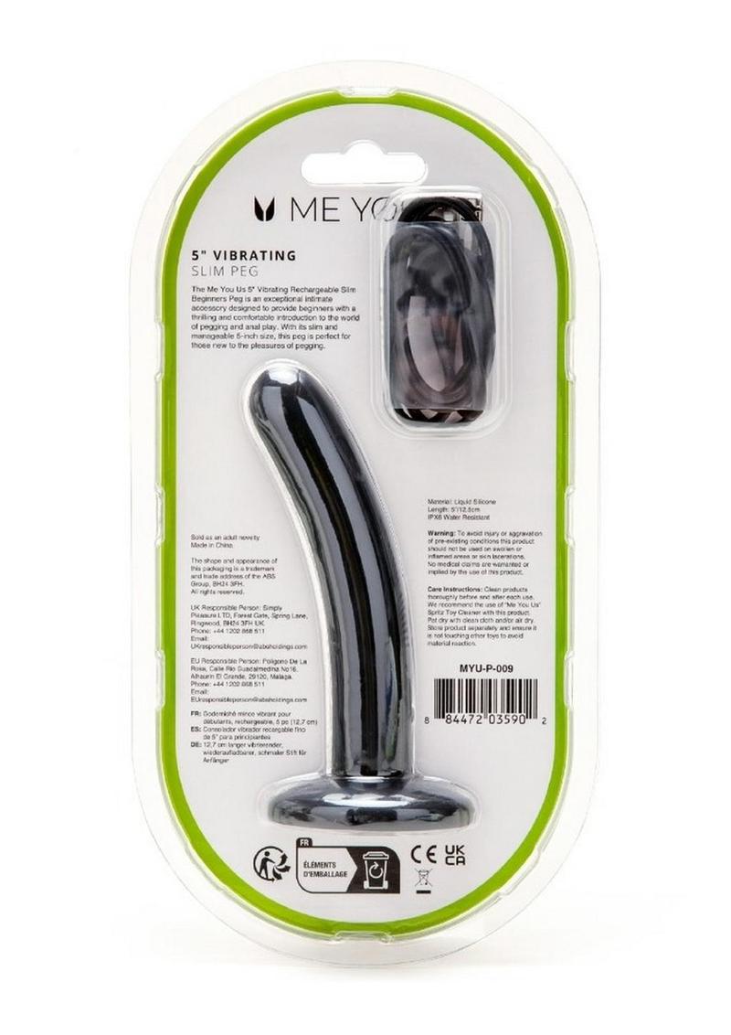 Load image into Gallery viewer, ME YOU US Vibrating Rechargeable Slim Beginners Peg
