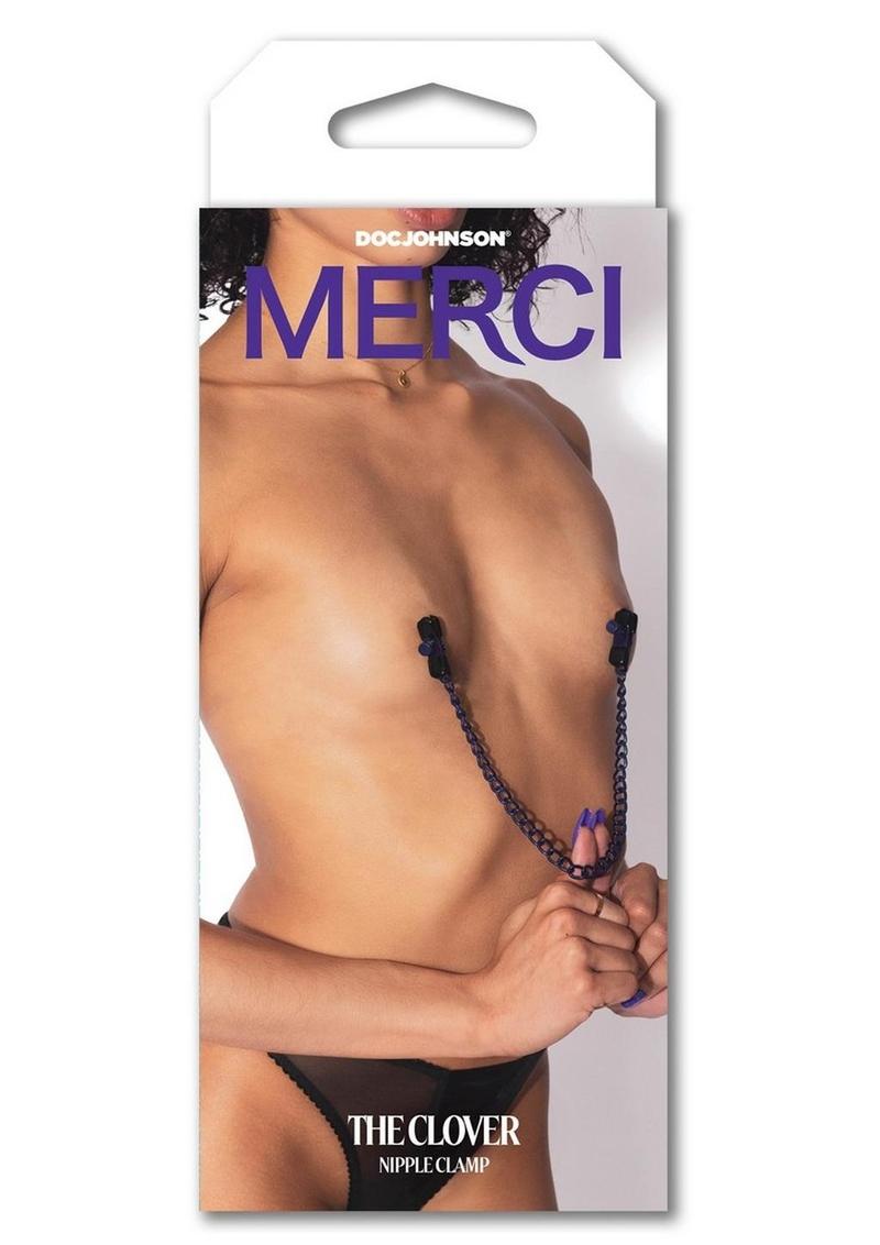 Load image into Gallery viewer, Merci Chained Up Nipple Clamps - Purple
