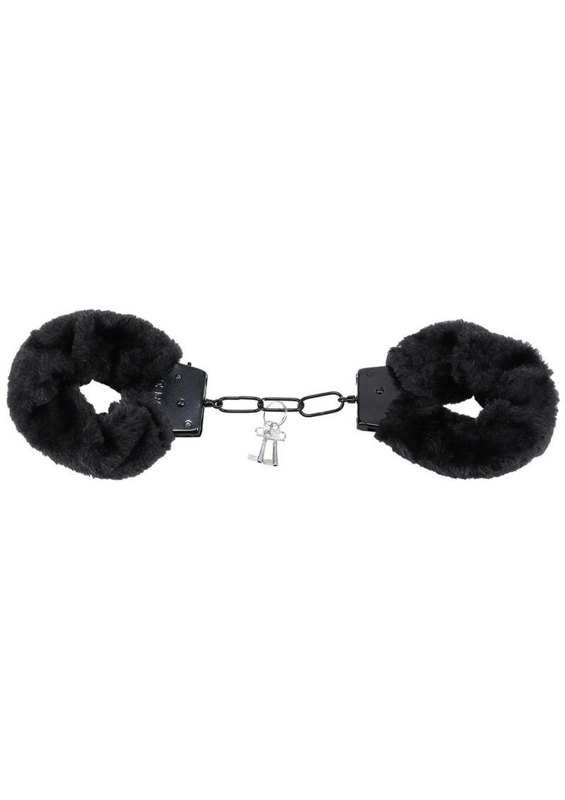 Load image into Gallery viewer, Merci Fluff Cuffs - Black
