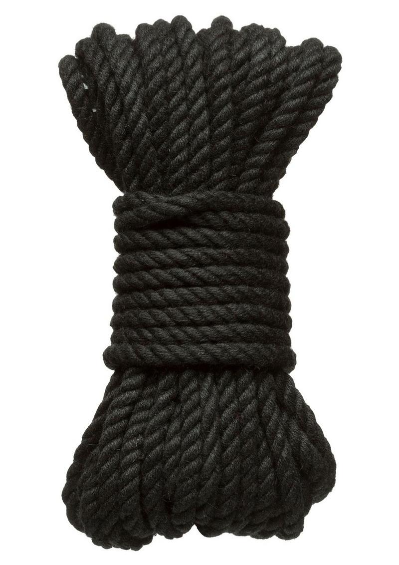 Load image into Gallery viewer, Merci Hogtied Bind and Tie 6mm Hemp Bondage Rope - Black - 30ft
