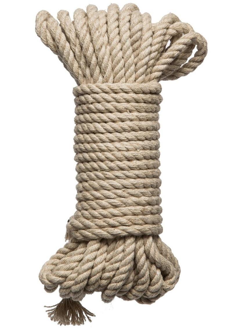 Load image into Gallery viewer, Merci Hogtied Bind and Tie 6mm Hemp Bondage Rope - Tan - 30ft
