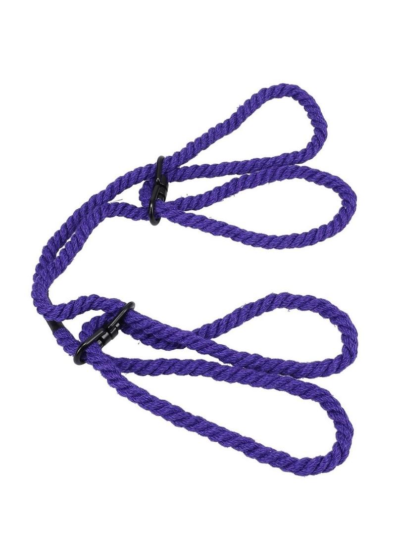 Load image into Gallery viewer, Merci Restrain 6mm Hemp Wrist Or Ankle Cuffs - Purple
