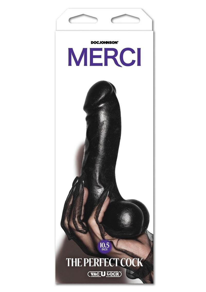 Load image into Gallery viewer, Merci The Perfect Cock with Removal Vac-U-Lock Suction Cup - Chocolate - 10.5in
