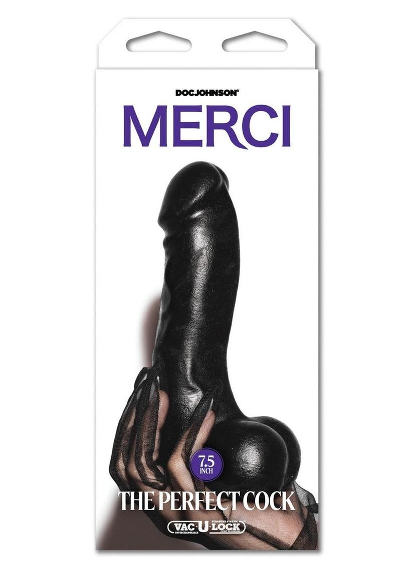 Load image into Gallery viewer, Merci The Perfect Cock with Removal Vac-U-Lock Suction Cup - Chocolate - 7.5in
