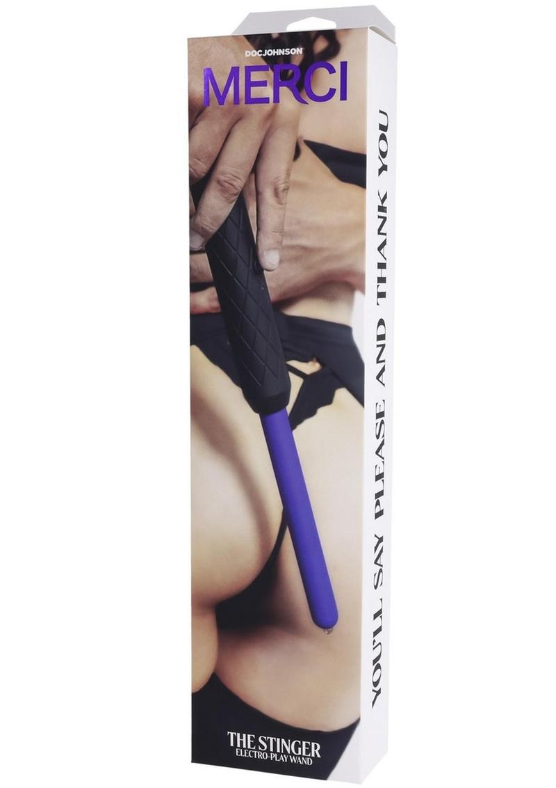 Load image into Gallery viewer, Merci The Stinger Electroplay Wand - Black/Purple
