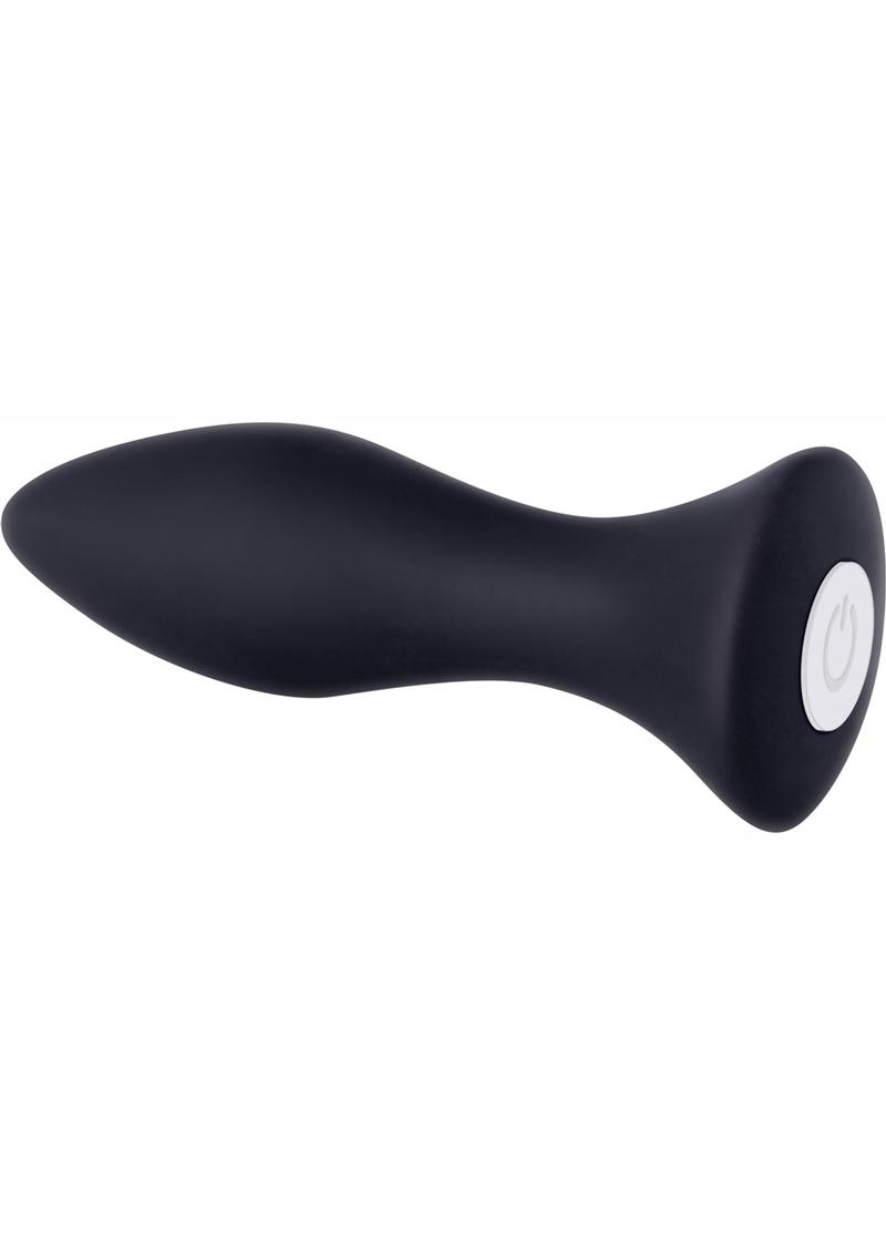 Load image into Gallery viewer, Mighty Mini Rechargeable Silicone Anal Plug with 20 Functions and Speeds - Black
