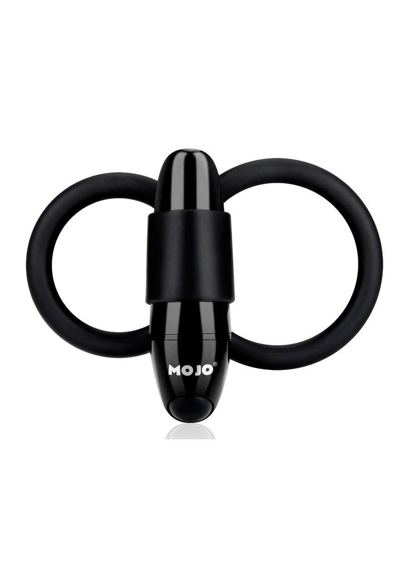 Load image into Gallery viewer, Mojo Apeiros Silicone Vibrating Cock/Ball Ring - Black
