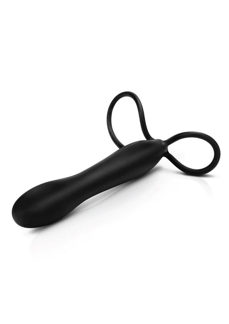 Load image into Gallery viewer, Mojo Blackjack Silicone Cock Ring with Probe
