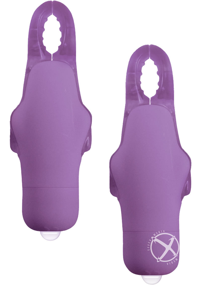 Load image into Gallery viewer, My First Nipple Clamps Vibrating - Purple
