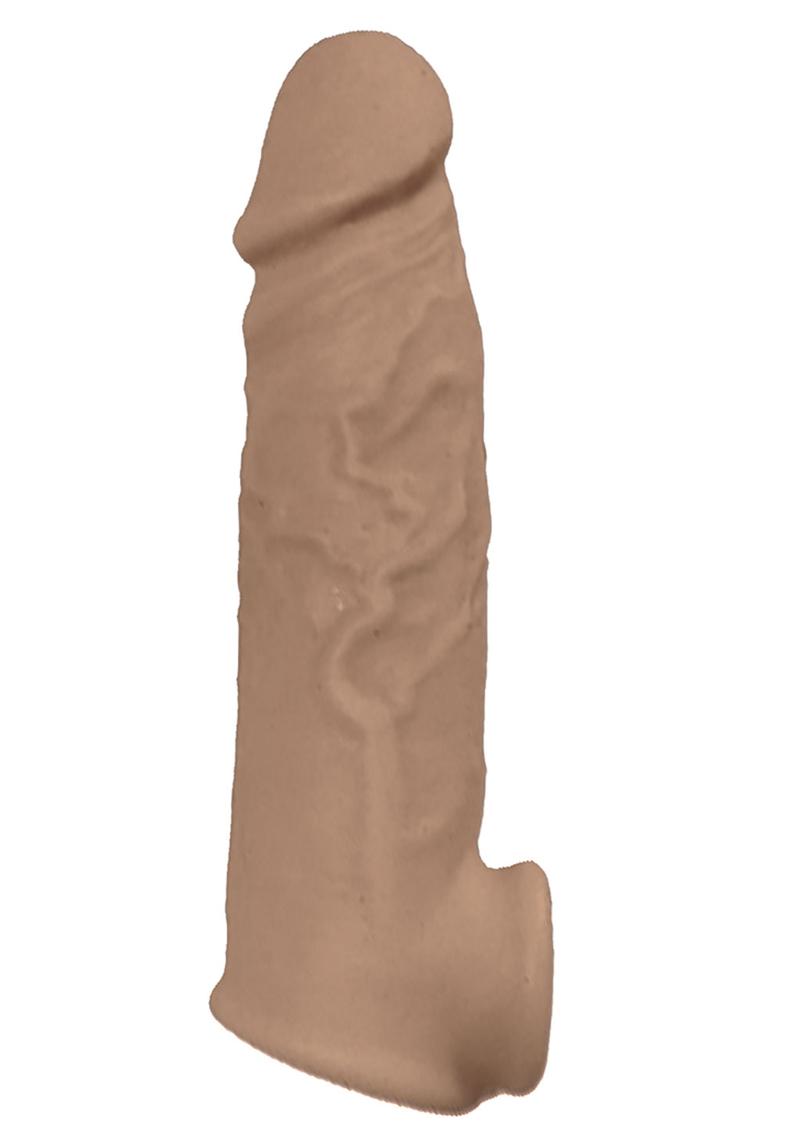 Load image into Gallery viewer, Natural Realskin Vibrating Penis Xtender - Brown
