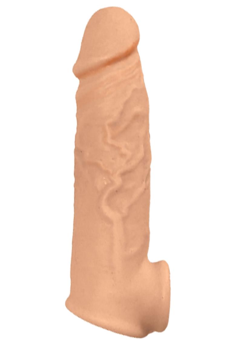 Load image into Gallery viewer, Natural Realskin Vibrating Penis Xtender - White
