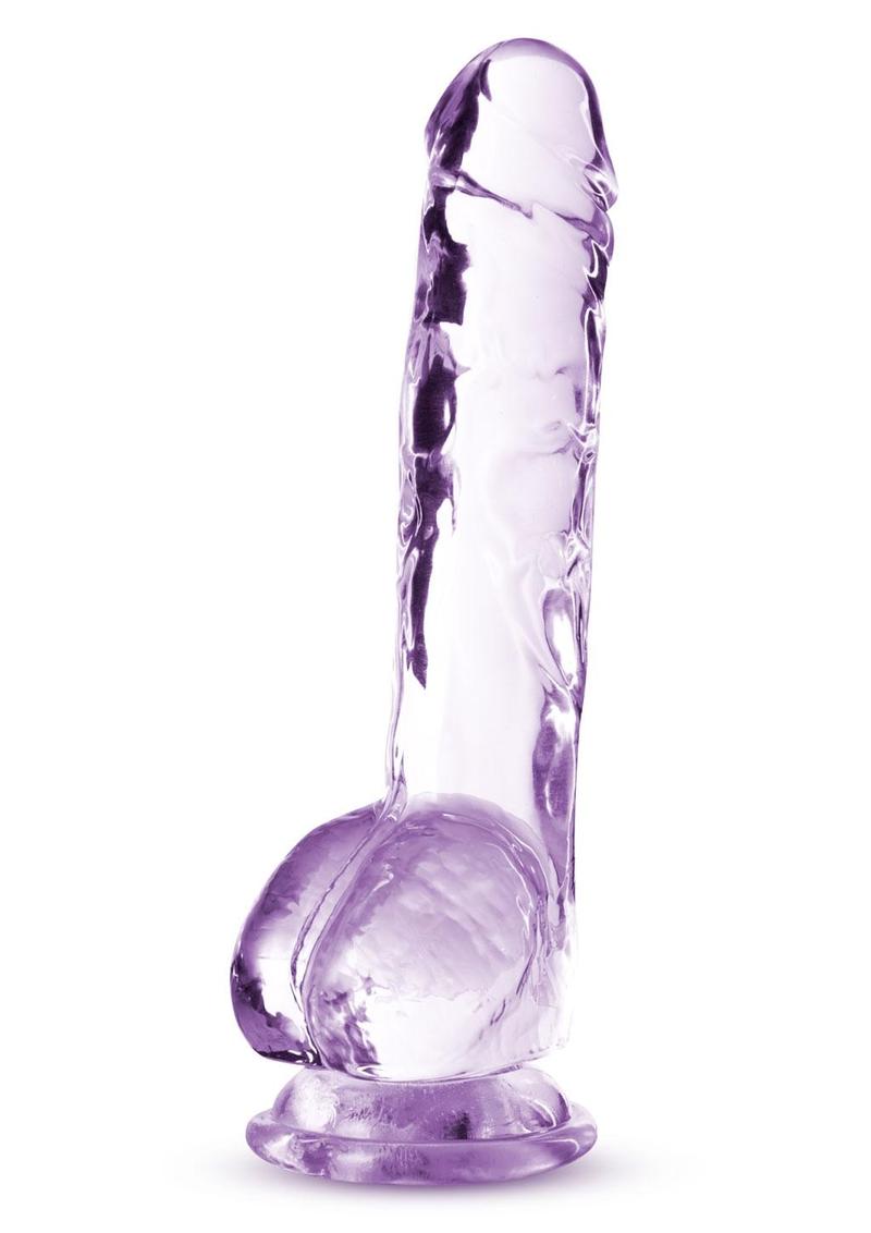 Load image into Gallery viewer, Naturally Yours Crystalline Dildo 8in - Amethyst - Purple
